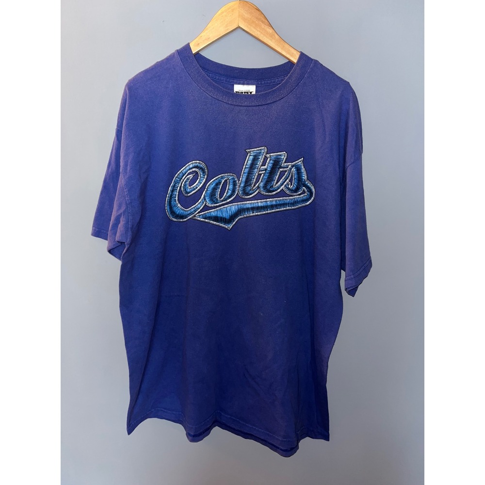 Vintage Indianapolis Colts T-Shirt NFL Football Graphic Tee‎ XL Tultex